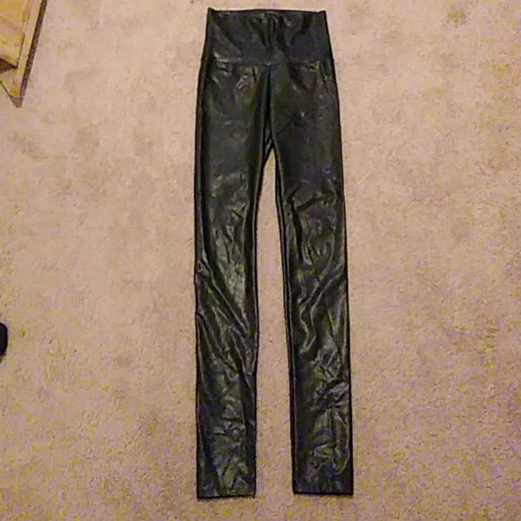 Cherish Pants - Black pleather leggings/pants